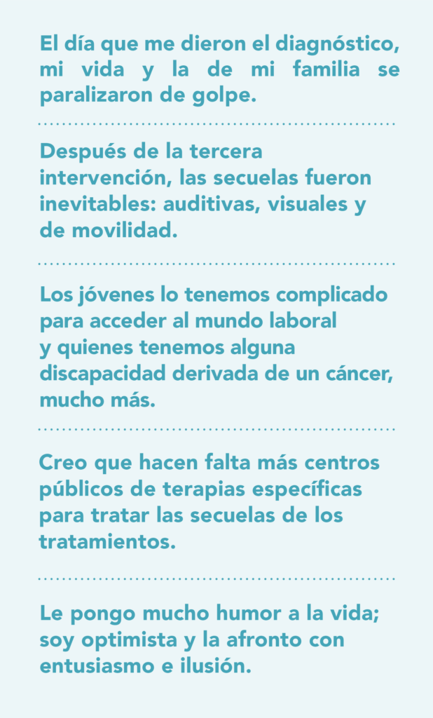 Testimonio de Paula Abad Garcia - enferma de astrocitoma pilocítico