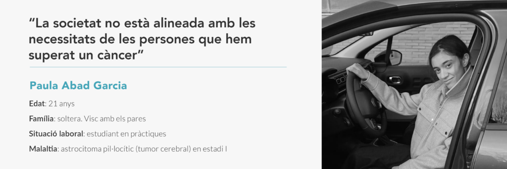 Testimoni de la Paula Abad Garcia - malalta d'astrocitoma pil·locíti